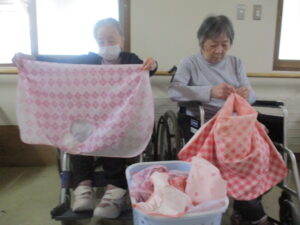 洗濯物たたみ